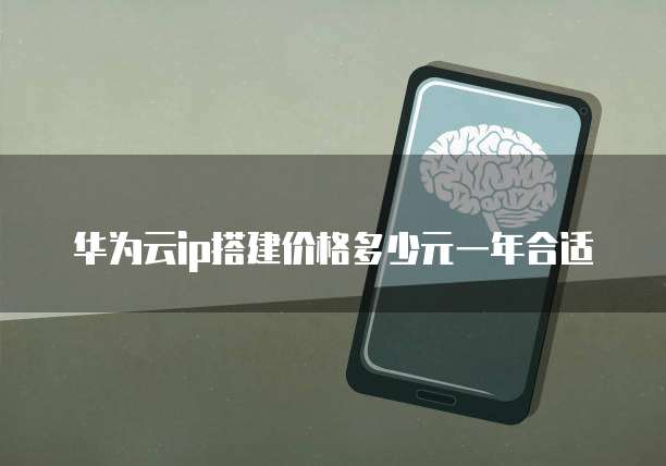 华为云ip搭建价格多少元一年合适