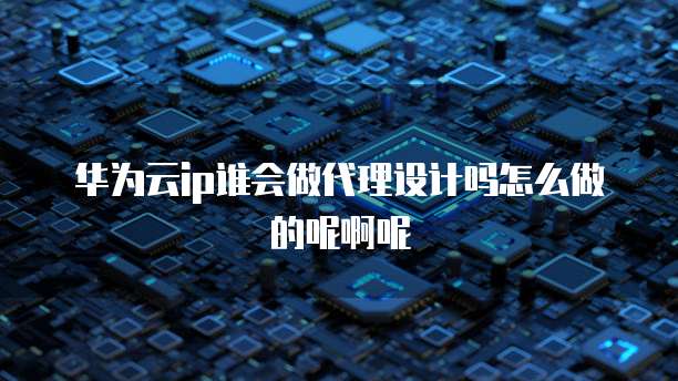 华为云ip谁会做代理设计吗怎么做的呢啊呢