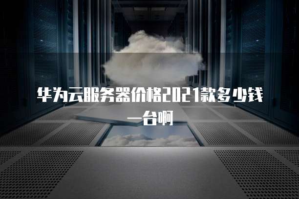 华为云服务器价格2021款多少钱一台啊