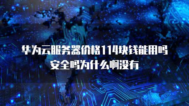 华为云服务器价格114块钱能用吗安全吗为什么啊没有