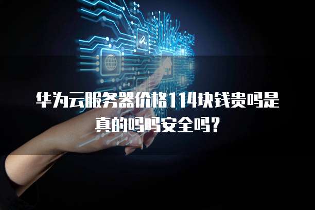 华为云服务器价格114块钱贵吗是真的吗吗安全吗?