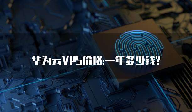 华为云VPS价格:一年多少钱?