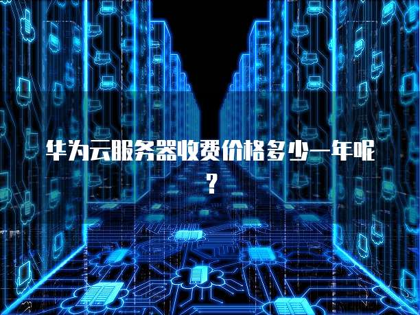华为云服务器收费价格多少一年呢?