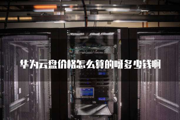 华为云盘价格怎么算的呀多少钱啊