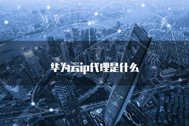 华为云ip代理是什么