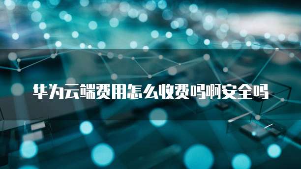 华为云端费用怎么收费吗啊安全吗