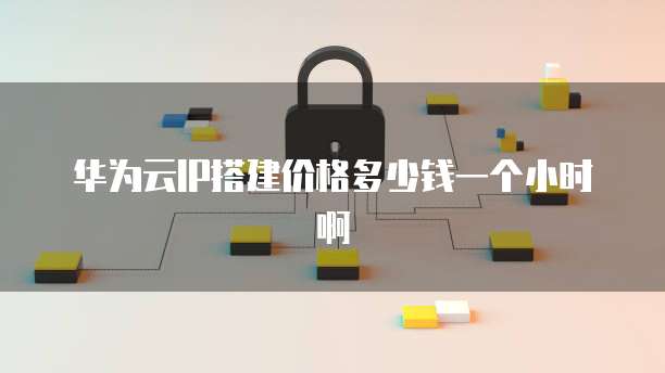 华为云IP搭建价格多少钱一个小时啊