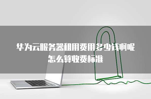 华为云服务器租用费用多少钱啊呢怎么算收费标准
