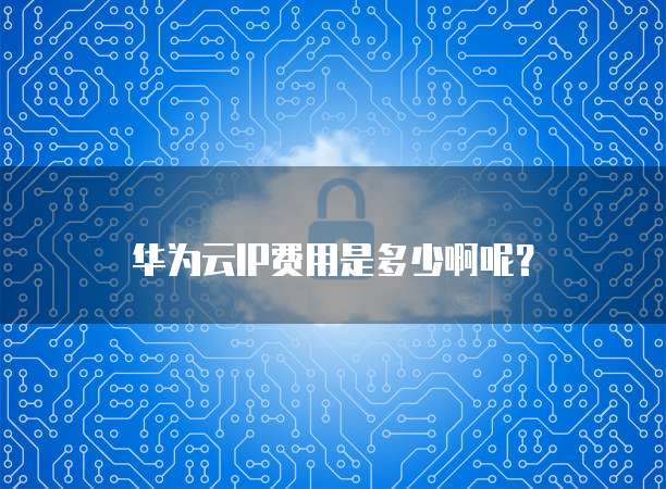 华为云IP费用是多少啊呢?