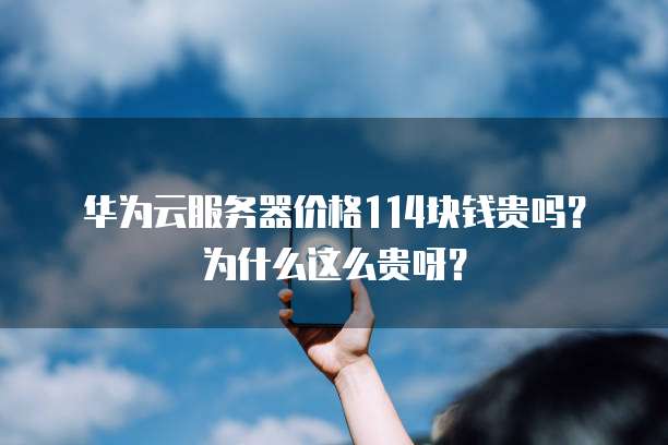 华为云服务器价格114块钱贵吗?为什么这么贵呀?