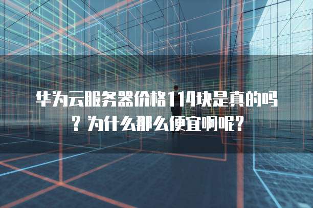 华为云服务器价格114块是真的吗?为什么那么便宜啊呢?