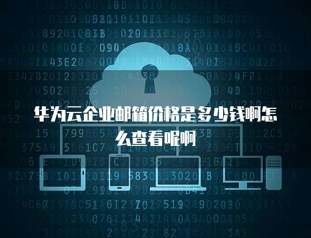 华为云企业邮箱价格是多少钱啊怎么查看呢啊