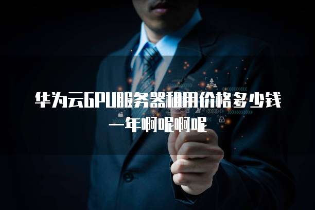 华为云GPU服务器租用价格多少钱一年啊呢啊呢