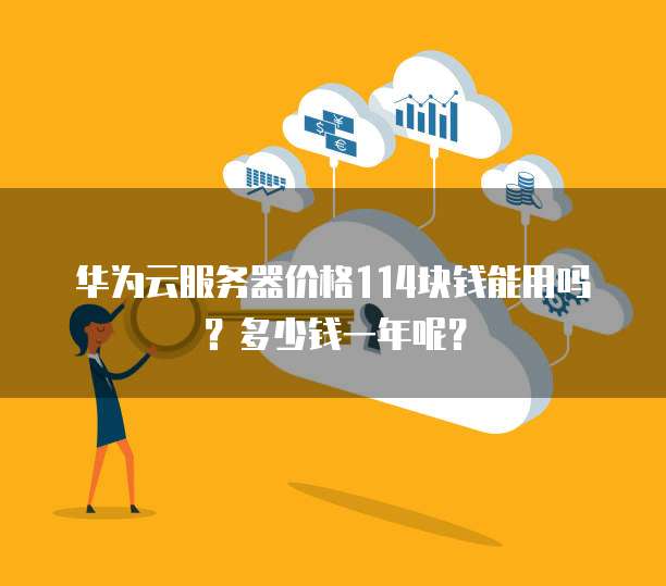 华为云服务器价格114块钱能用吗?多少钱一年呢?