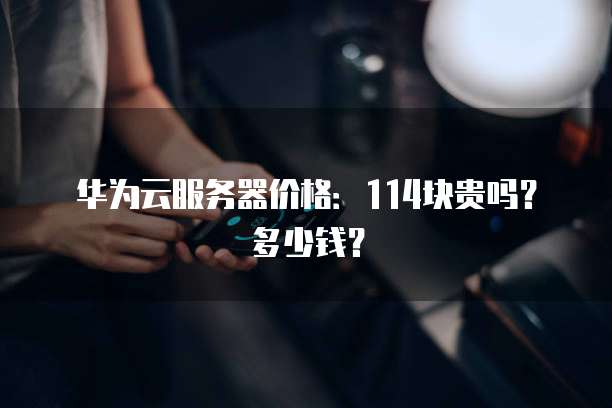 华为云服务器价格:114块贵吗?多少钱?