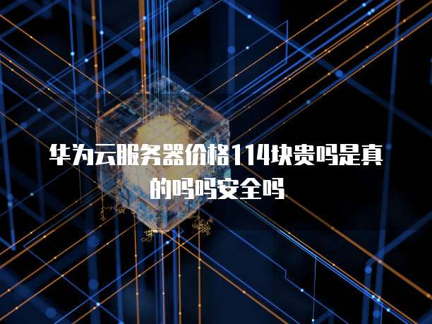 华为云服务器价格114块贵吗是真的吗吗安全吗
