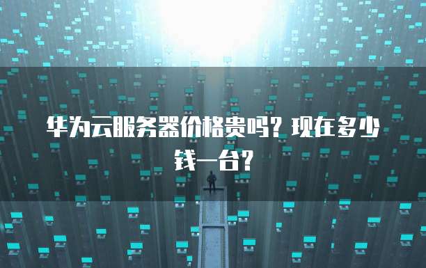 华为云服务器价格贵吗?现在多少钱一台?