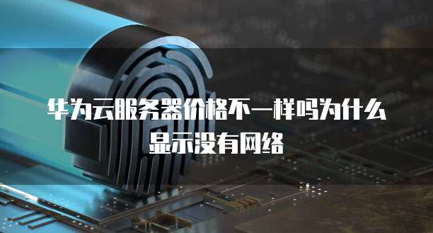华为云服务器价格不一样吗为什么显示没有网络