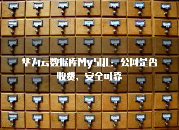 华为云数据库MySQL:公网是否收费、安全可靠