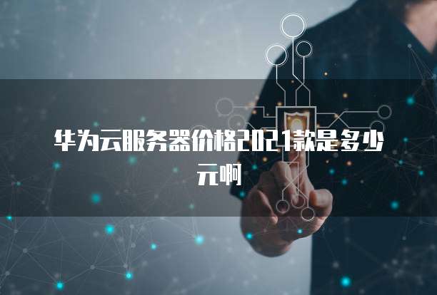 华为云服务器价格2021款是多少元啊