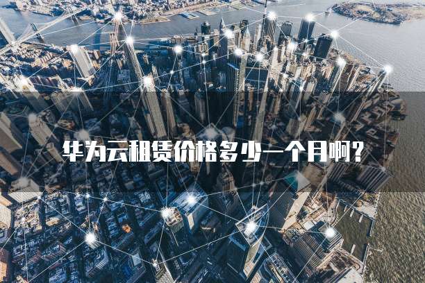 华为云租赁价格多少一个月啊?