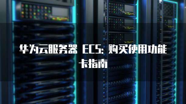 华为云服务器 ECS: 购买使用功能卡指南