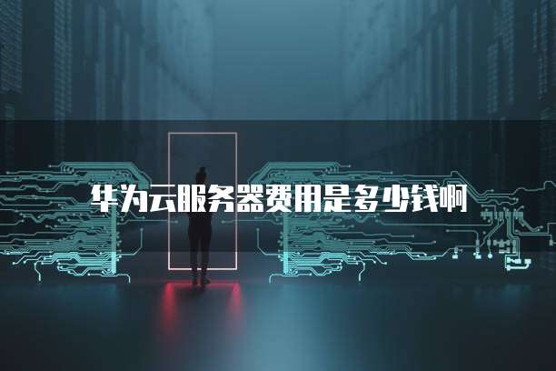 华为云服务器费用是多少钱啊