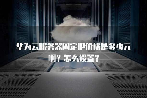 华为云服务器固定IP价格是多少元啊?怎么设置?