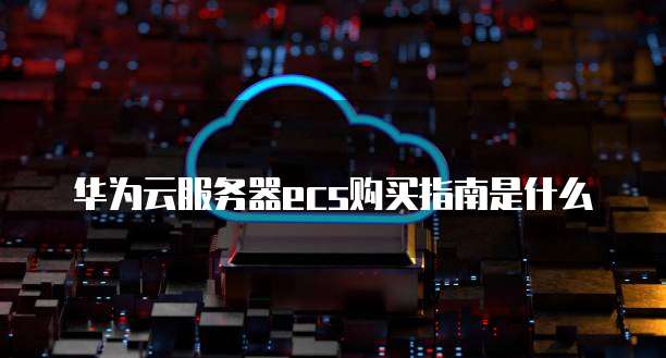 华为云服务器ecs购买指南是什么