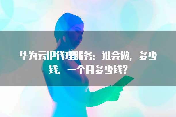 华为云IP代理服务:谁会做,多少钱,一个月多少钱?