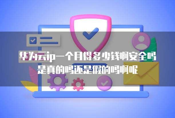 华为云ip一个月得多少钱啊安全吗是真的吗还是假的吗啊呢
