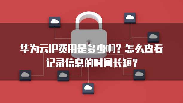 华为云IP费用是多少啊?怎么查看记录信息的时间长短?