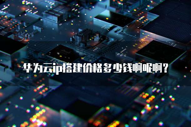 华为云ip搭建价格多少钱啊呢啊?