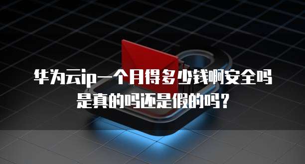 华为云ip一个月得多少钱啊安全吗是真的吗还是假的吗？