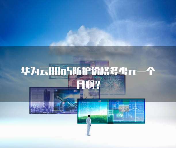 华为云DDoS防护价格多少元一个月啊?