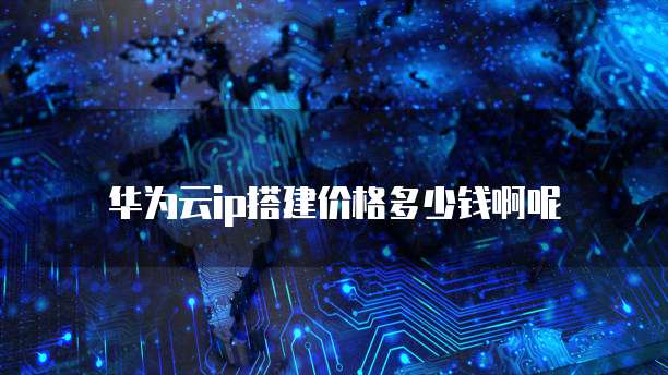 华为云ip搭建价格多少钱啊呢