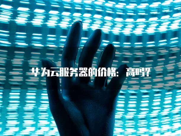 华为云服务器的价格：高吗？