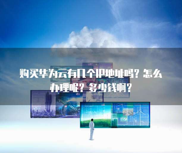 购买华为云有几个IP地址吗？怎么办理呢？多少钱啊？