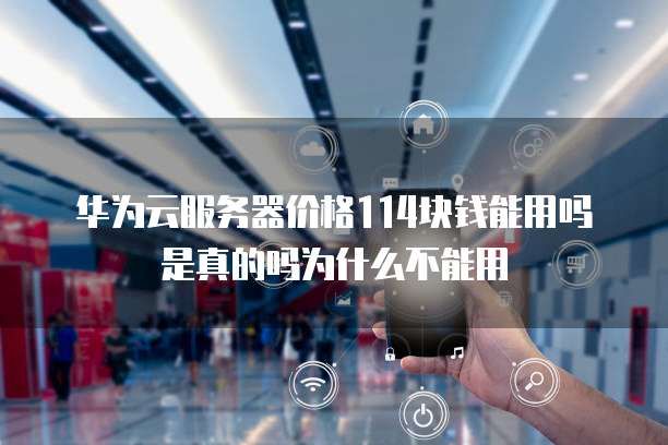 华为云服务器价格114块钱能用吗是真的吗为什么不能用