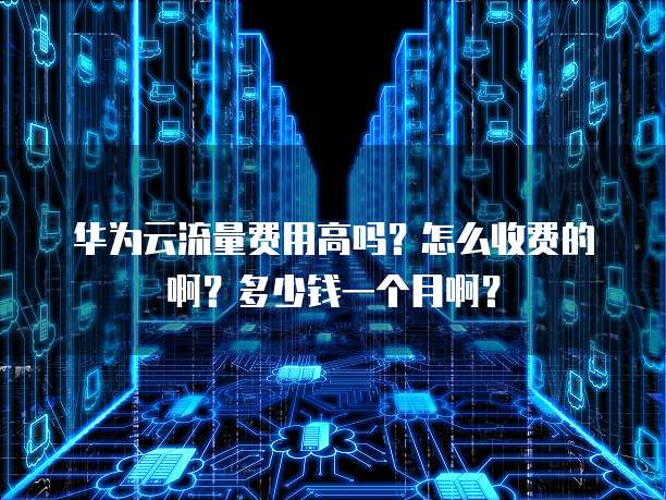 华为云流量费用高吗?怎么收费的啊?多少钱一个月啊?