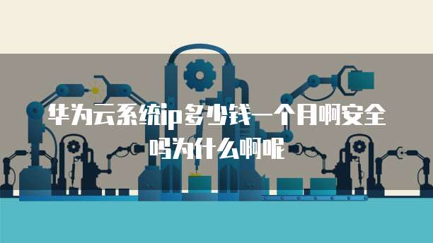 华为云系统ip多少钱一个月啊安全吗为什么啊呢