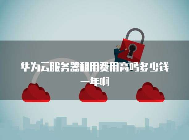 华为云服务器租用费用高吗多少钱一年啊