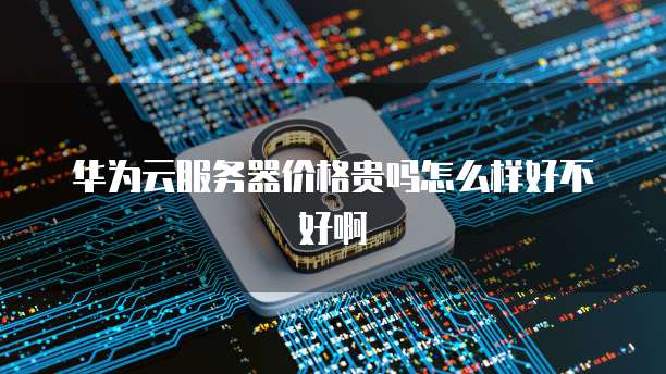 华为云服务器价格贵吗怎么样好不好啊