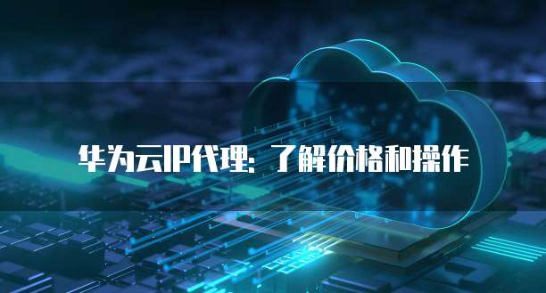 华为云IP代理: 了解价格和操作