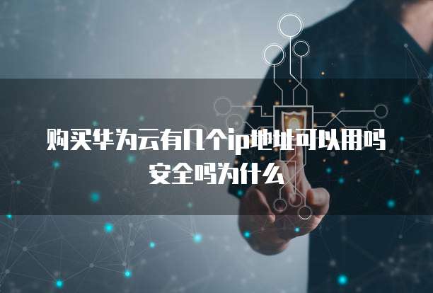 购买华为云有几个ip地址可以用吗安全吗为什么