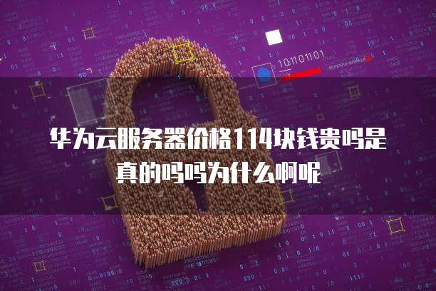 华为云服务器价格114块钱贵吗是真的吗吗为什么啊呢