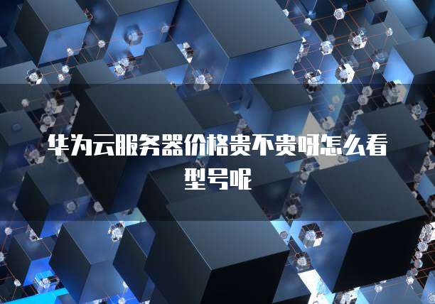 华为云服务器价格贵不贵呀怎么看型号呢