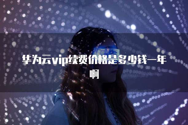 华为云vip续费价格是多少钱一年啊