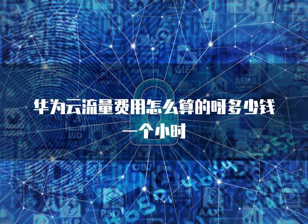 华为云流量费用怎么算的呀多少钱一个小时
