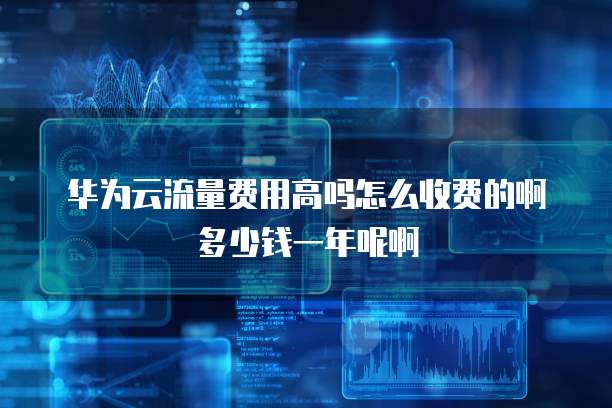 华为云流量费用高吗怎么收费的啊多少钱一年呢啊